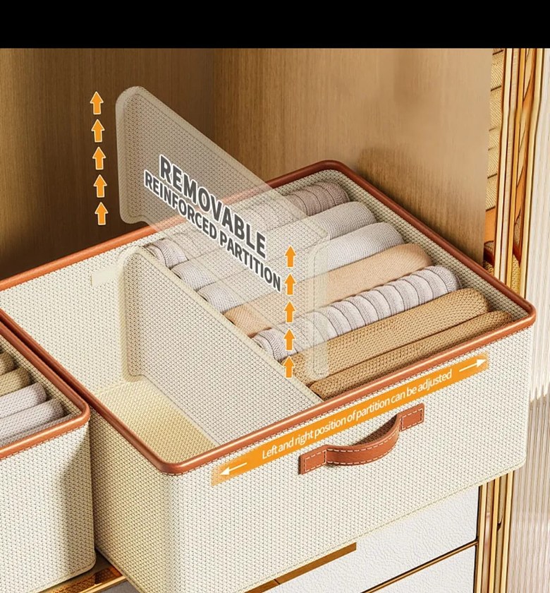 Foldable Closet Organizer with Removable Dividers image