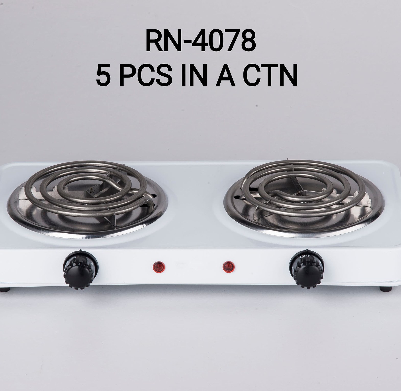 Rashnik Double Spiral Burner -Electric Two Coil/ HOT Plate Cooker image