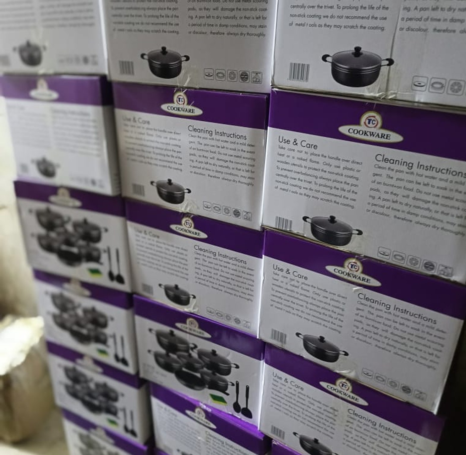 TC 14Pcs Heavy Non-Stick Cooking Pot Sufuria Set image