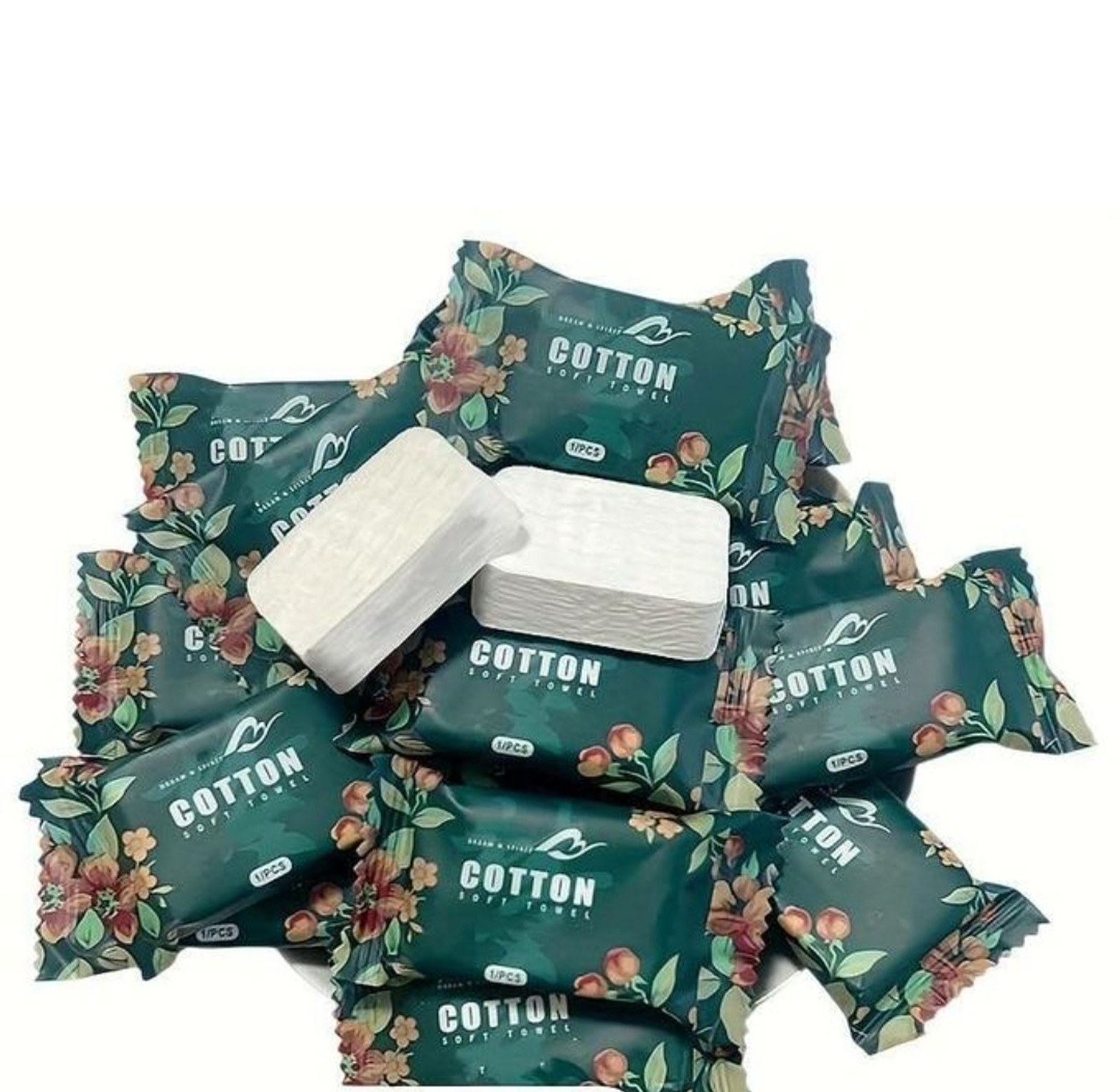 22pcs Disposable Compressed Pure Cotton Travel Face & Body Towels image