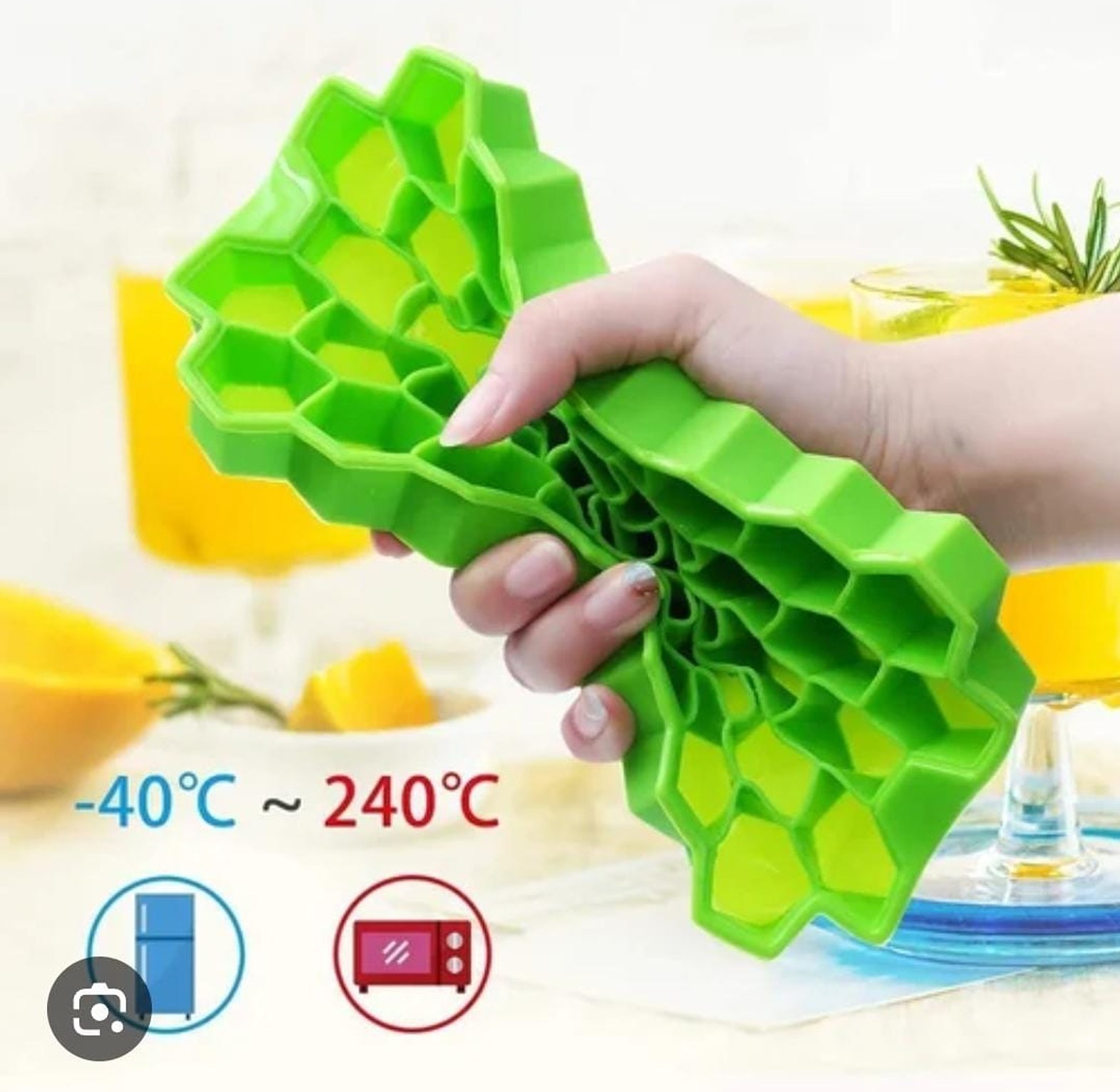 Silicone Ice Cube Tray With Lid, Ice Cube Mold image