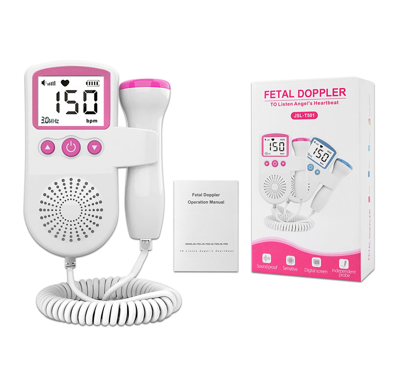 Portable Fetal Doppler Baby Heartbeat Monitor - Accurate Pregnancy Heart Rate Detector Nairobi Kenya image