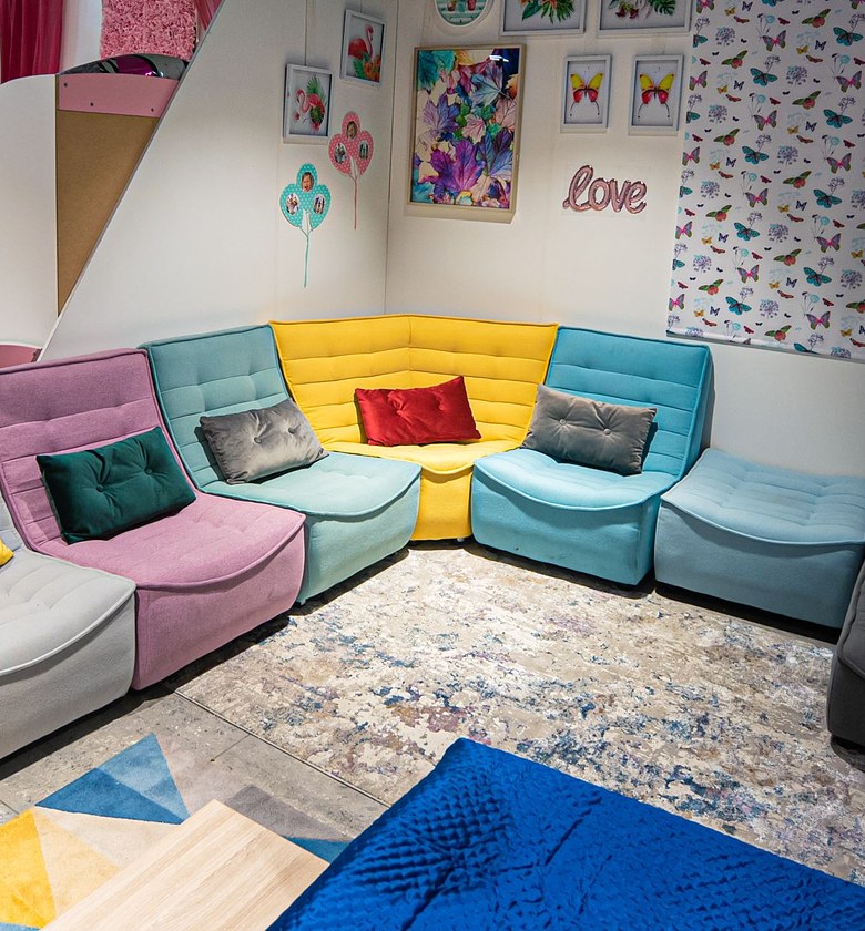 SOFA CORNER FABRIC 7PC  image