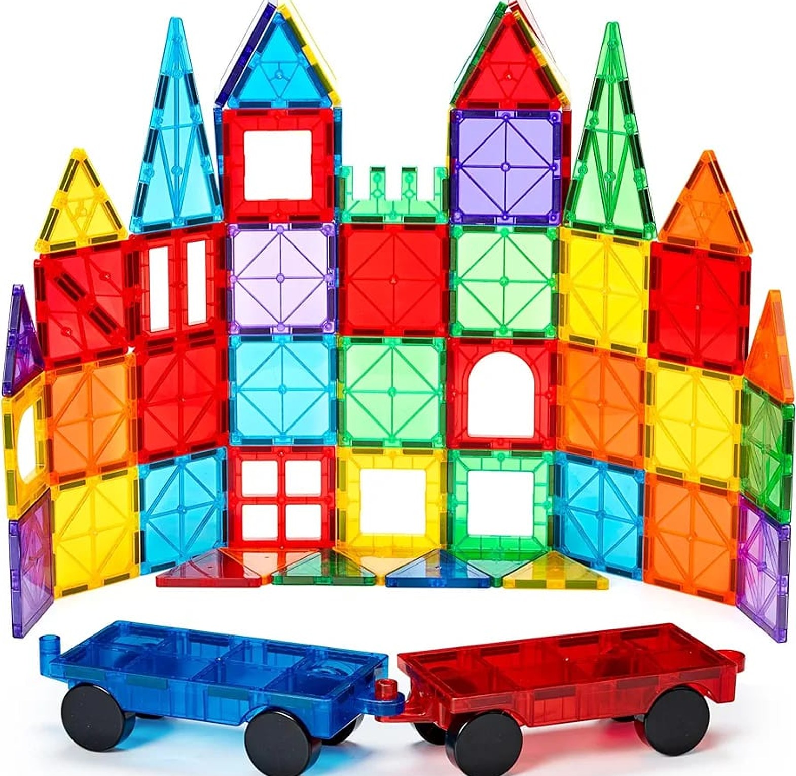 Magnetic Tiles, 100PCS Building Blocks, Magnets Building Set image