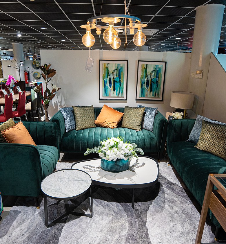 SOFA SET 3+2+1 VELVET  image