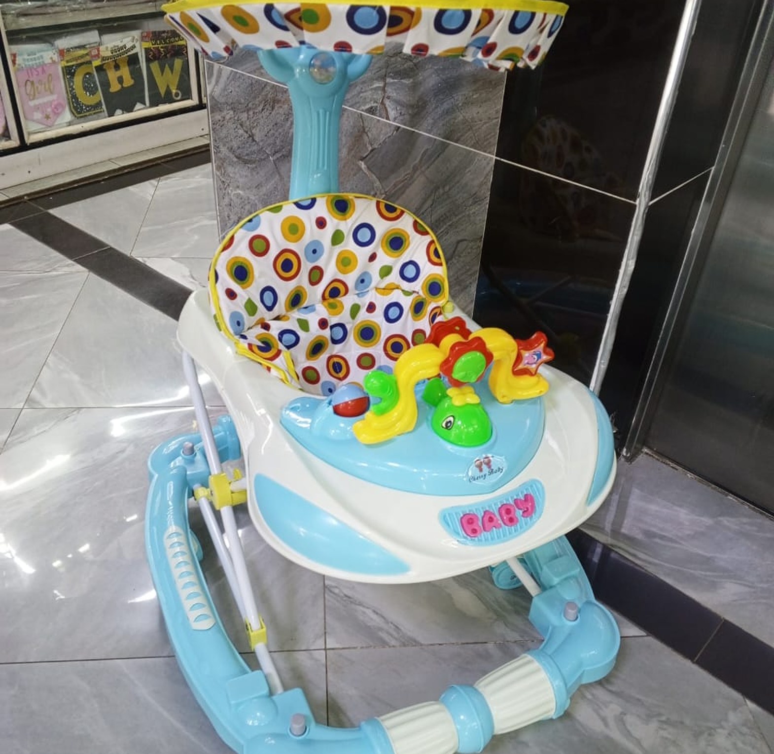 2in1 baby walker with melody  Easy to change from rocker to walker  image
