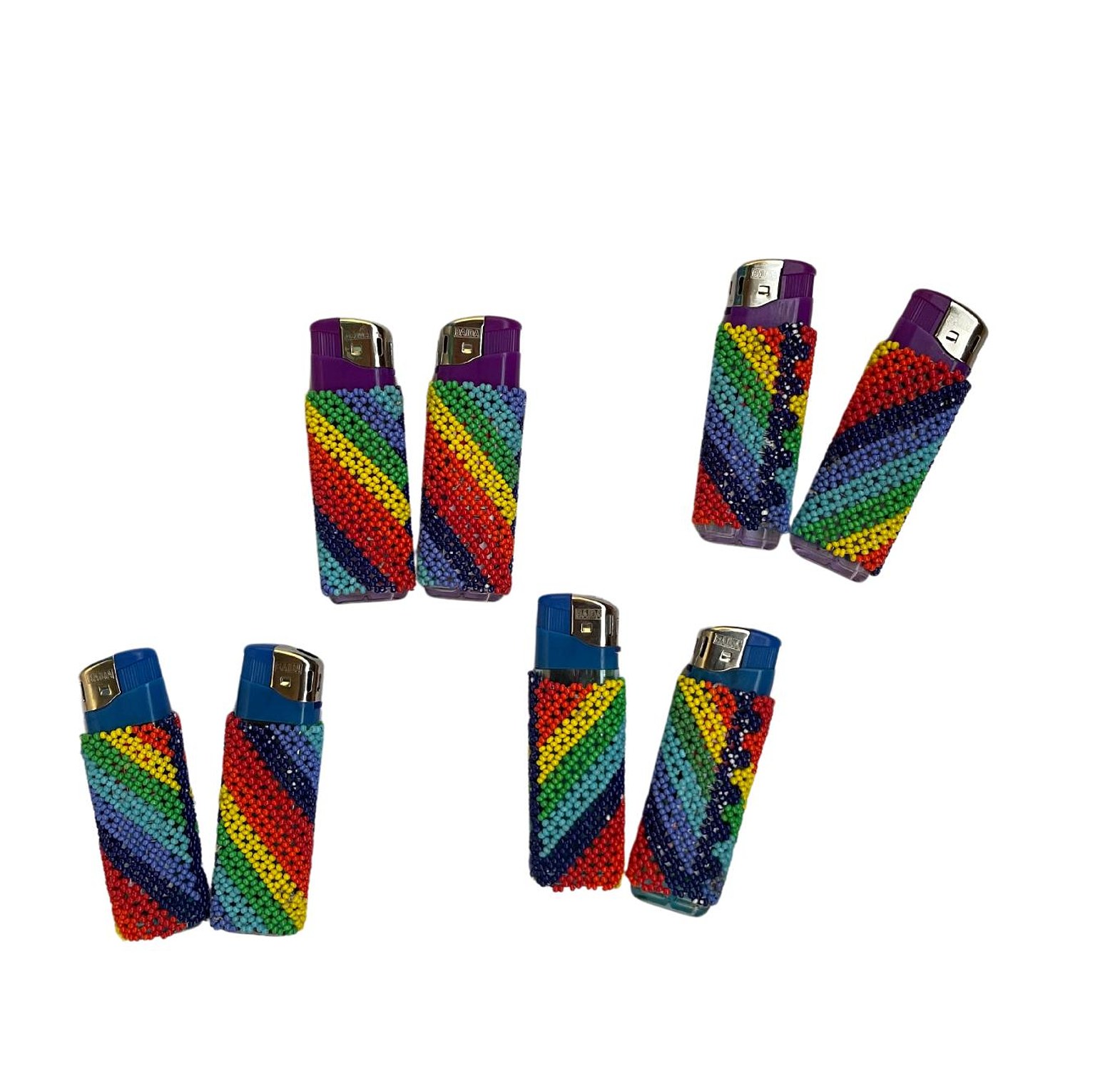 Rainbow Beaded Lighter Covers image