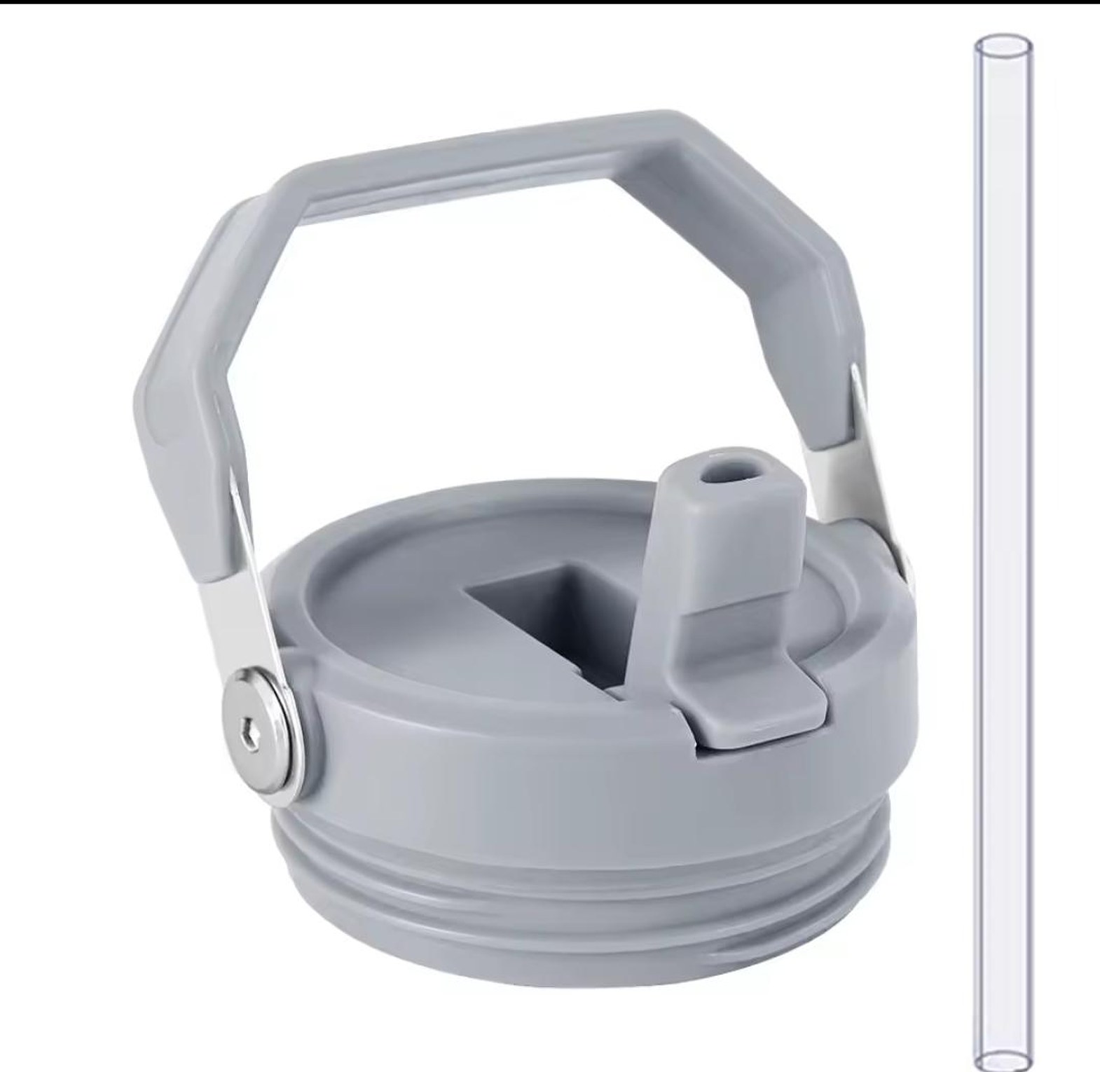 40oz Tumbler Flip Straw Lid Replacement with Handle image