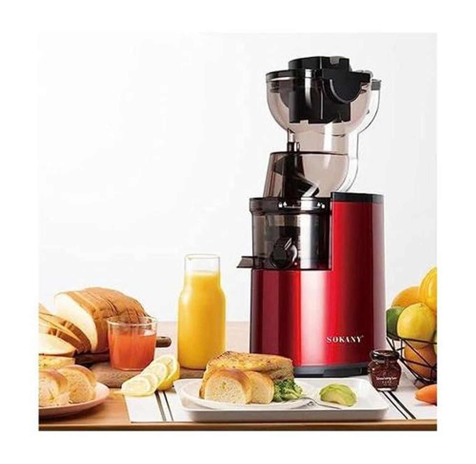 Sokany Multifunctional Electric Slow Juicer Cold Press Squeezer For Fruits And Vegetable Slow Masticating Juicer Machine Food Processor 300W image