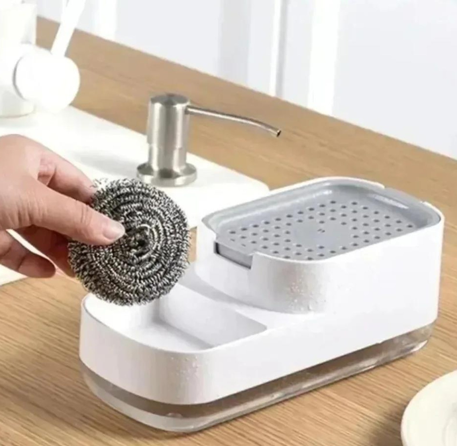 Kitchen countertop soap pump image