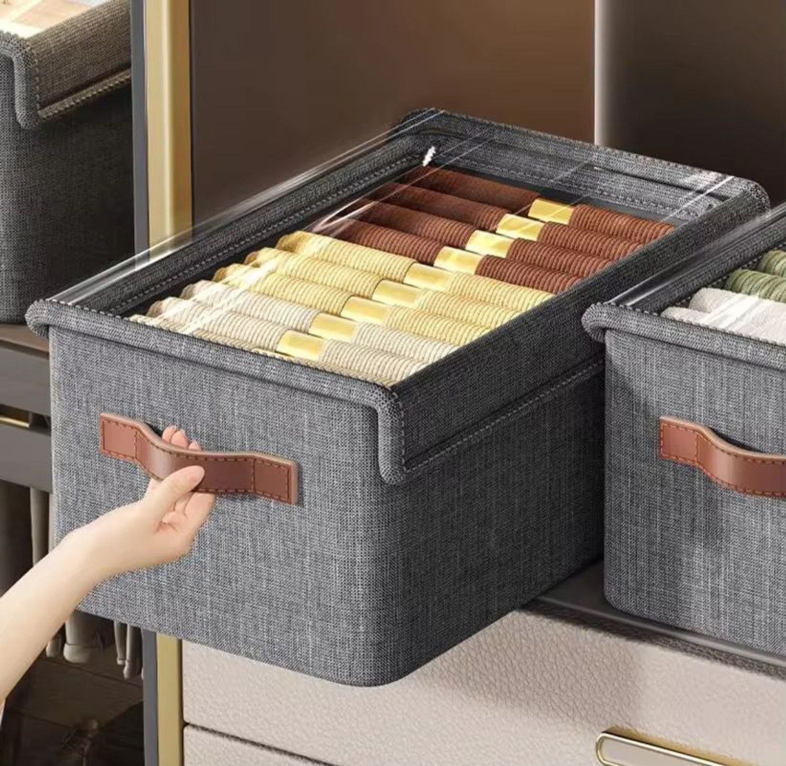 Collapsible Fabric Organizer with Cover image