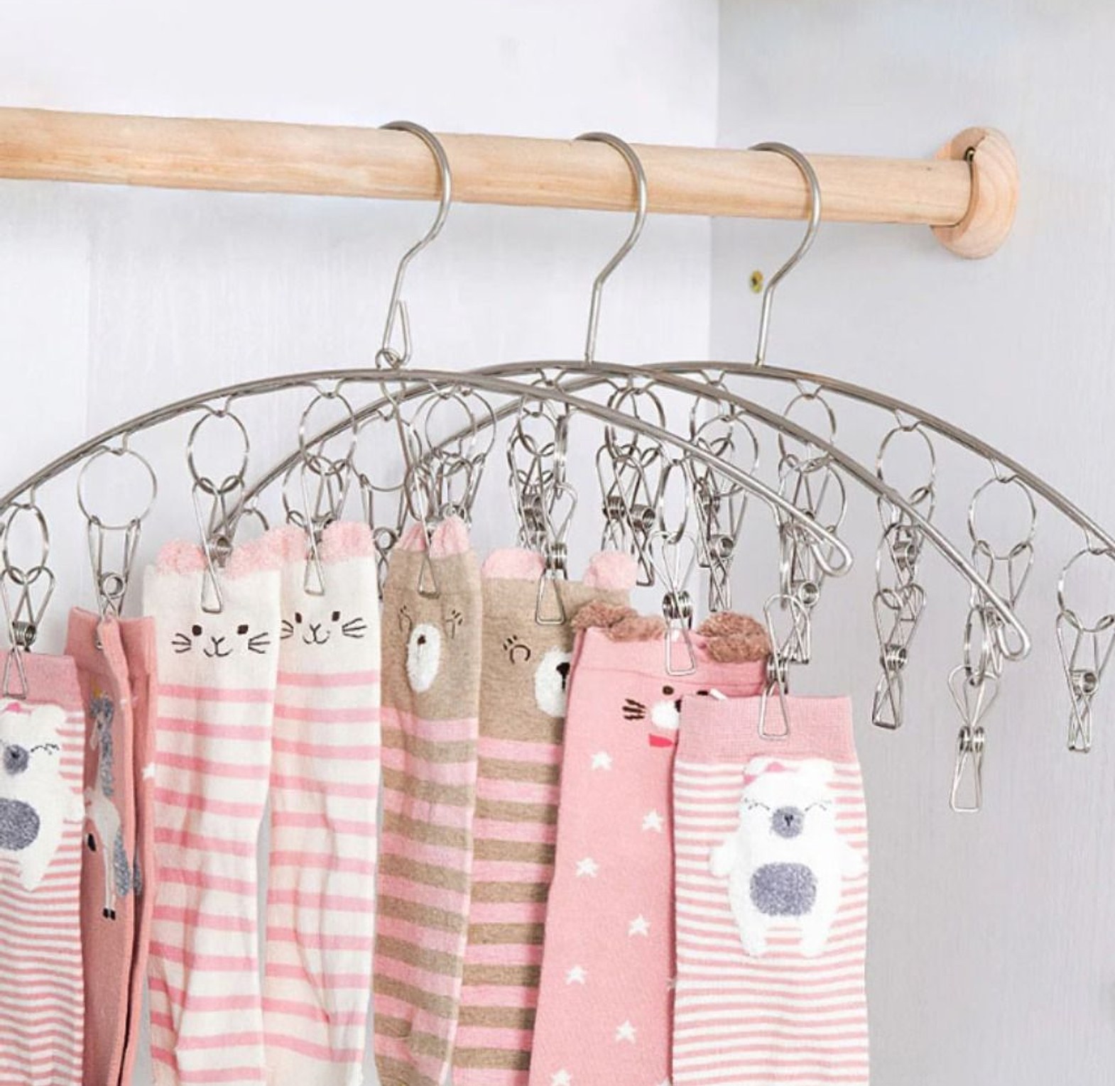 Stainless Steel Drying Hanger, Socks and Underwear Rack image