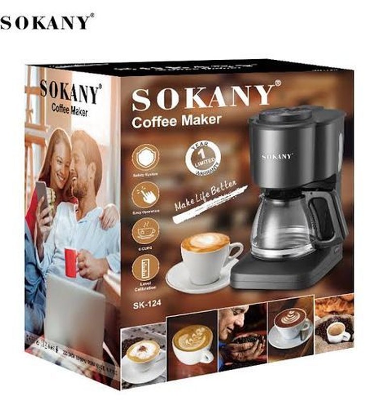 Sokany Classic Kitchen Electric Coffee Maker-Automatic image