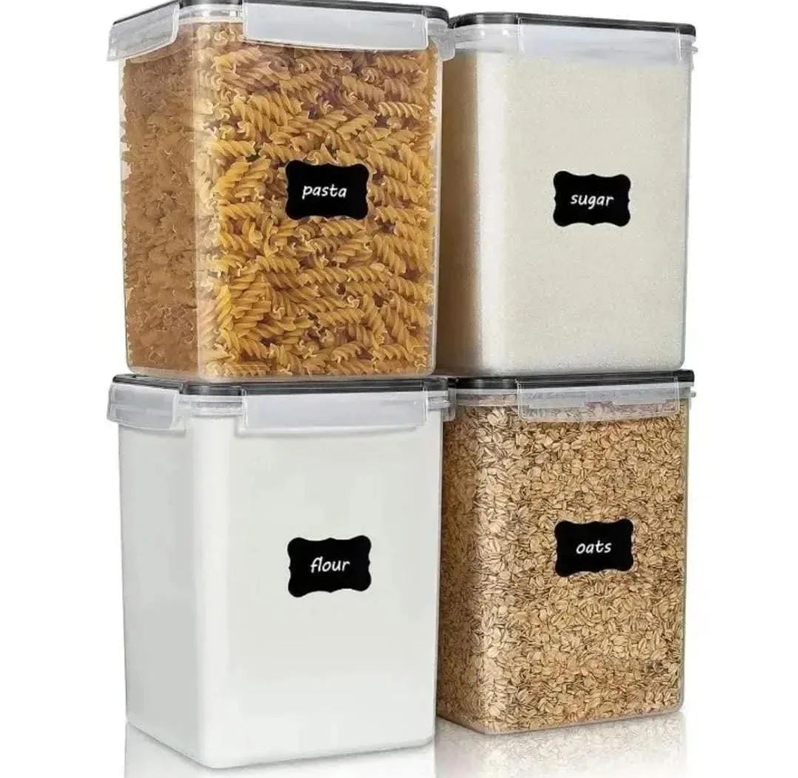4pcs BPA-Free Airtight Food Storage Containers 5.2Ltrs  image