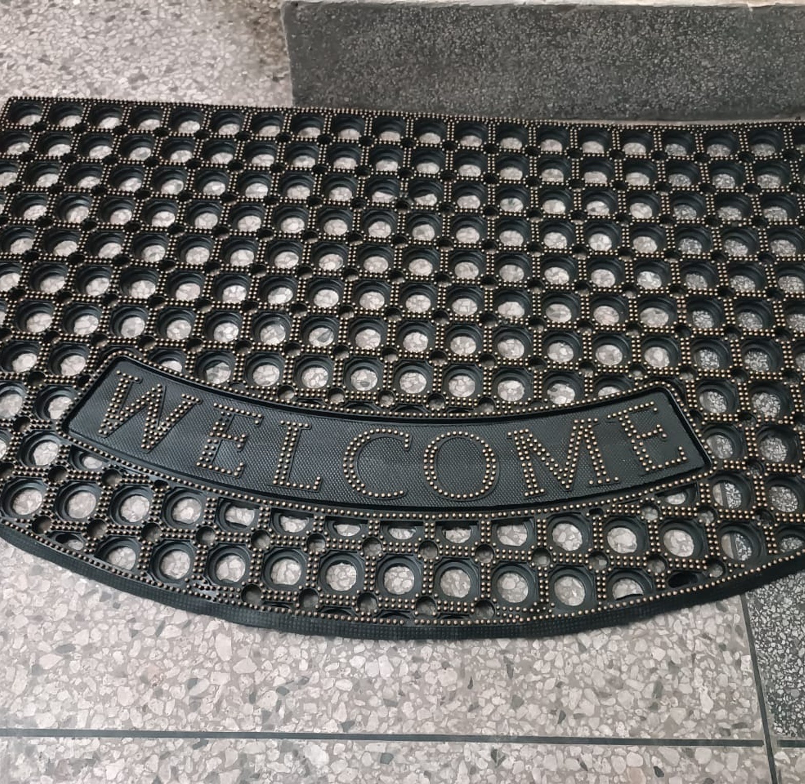 DOOR MAT.   Welcome Home Door mat Heavy Duty Door Mats Non Slip Rubber Floor Rugs Kitchen Carpet image