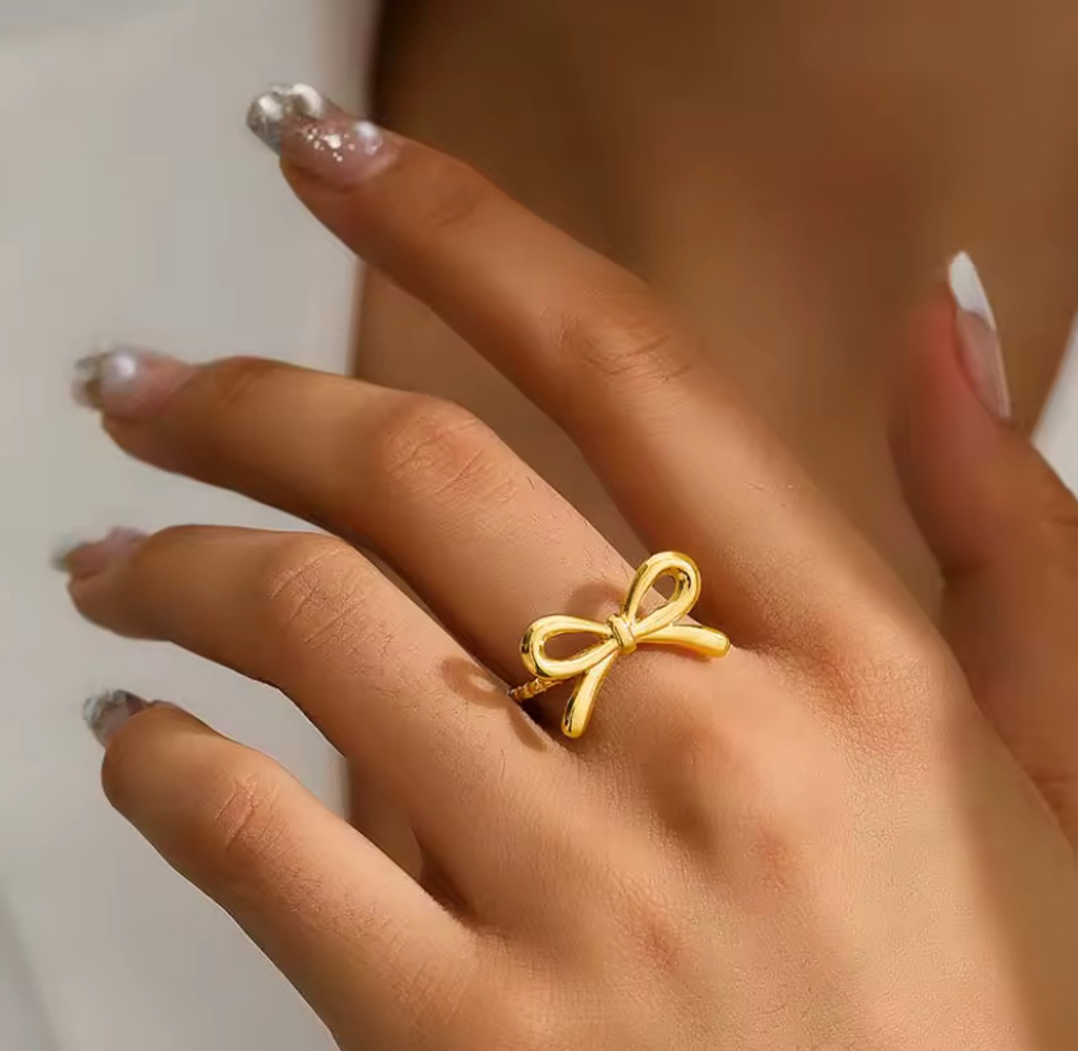 Elegant bow rings for women  image