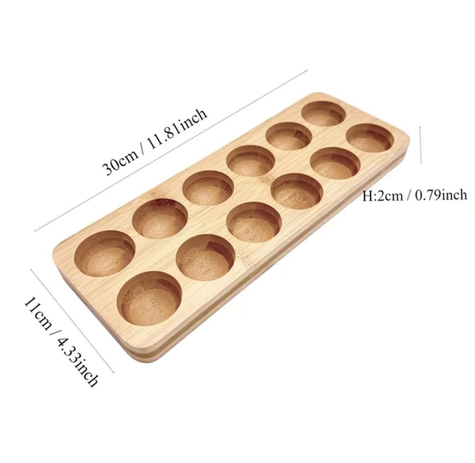 12-Piece Wooden Egg Holder image