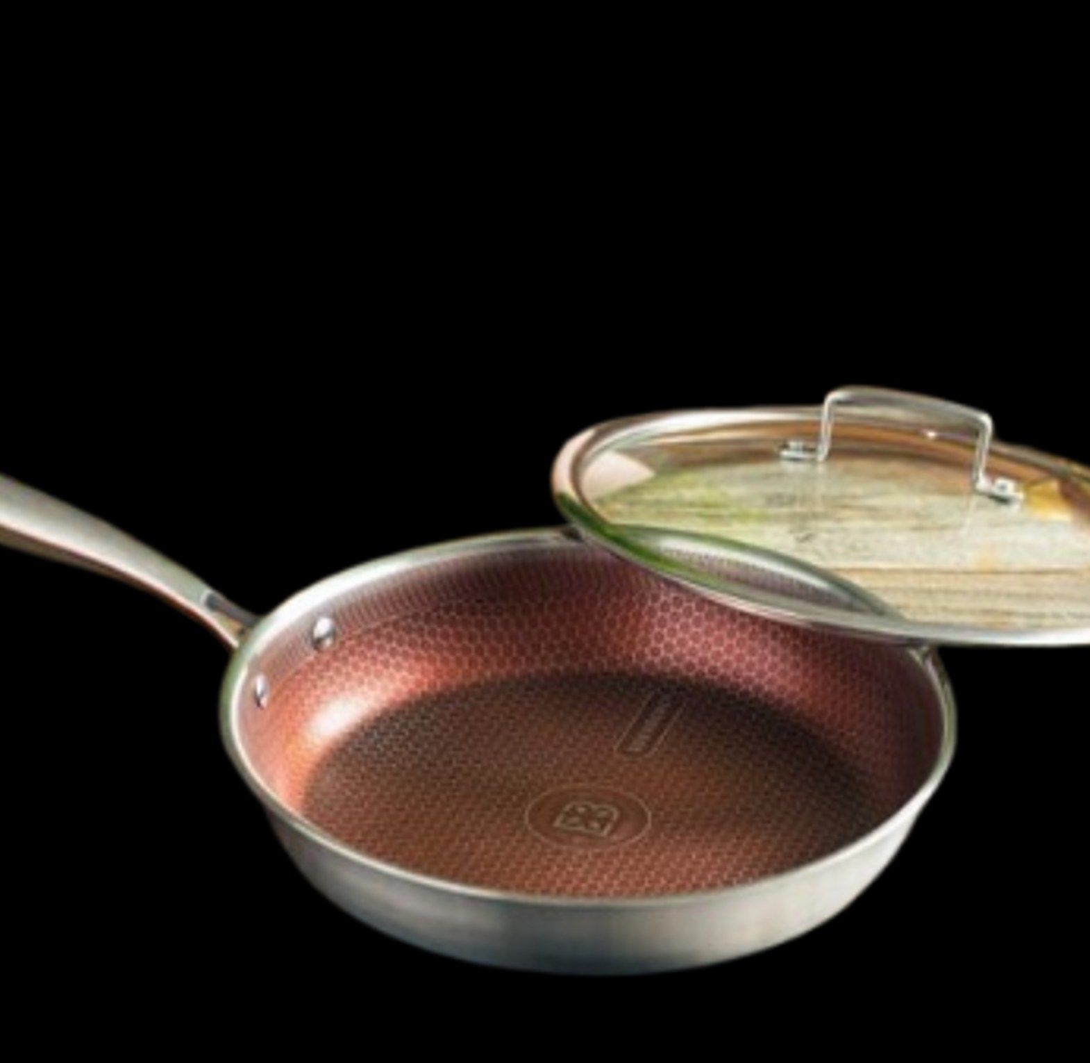 Frying Pan Edenburg 26/28cm Stainless Steel Frying Pan with Lid image