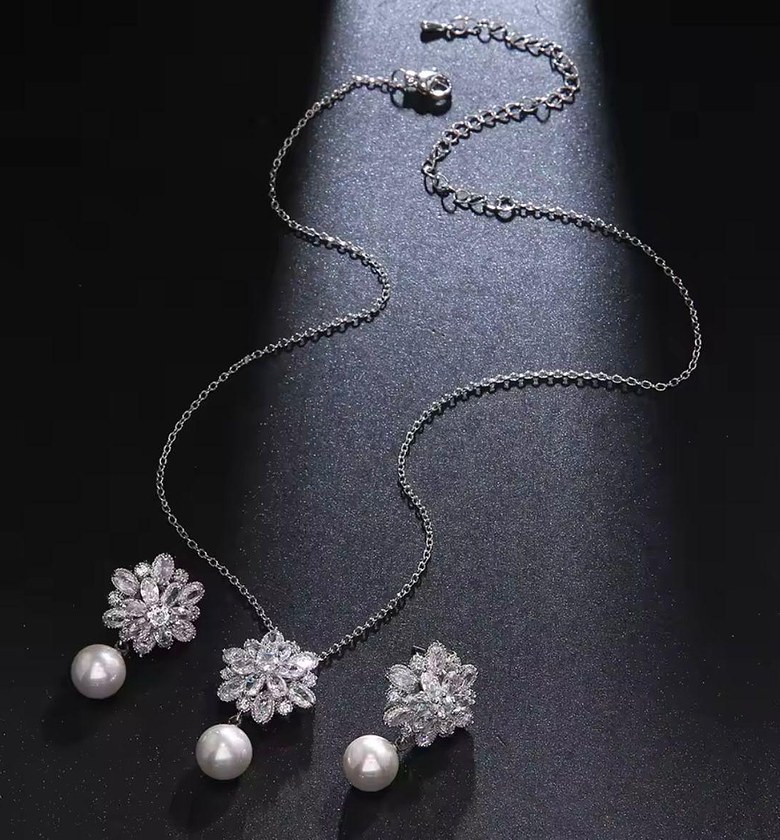 Crystal Orchid Drop Jewelry image
