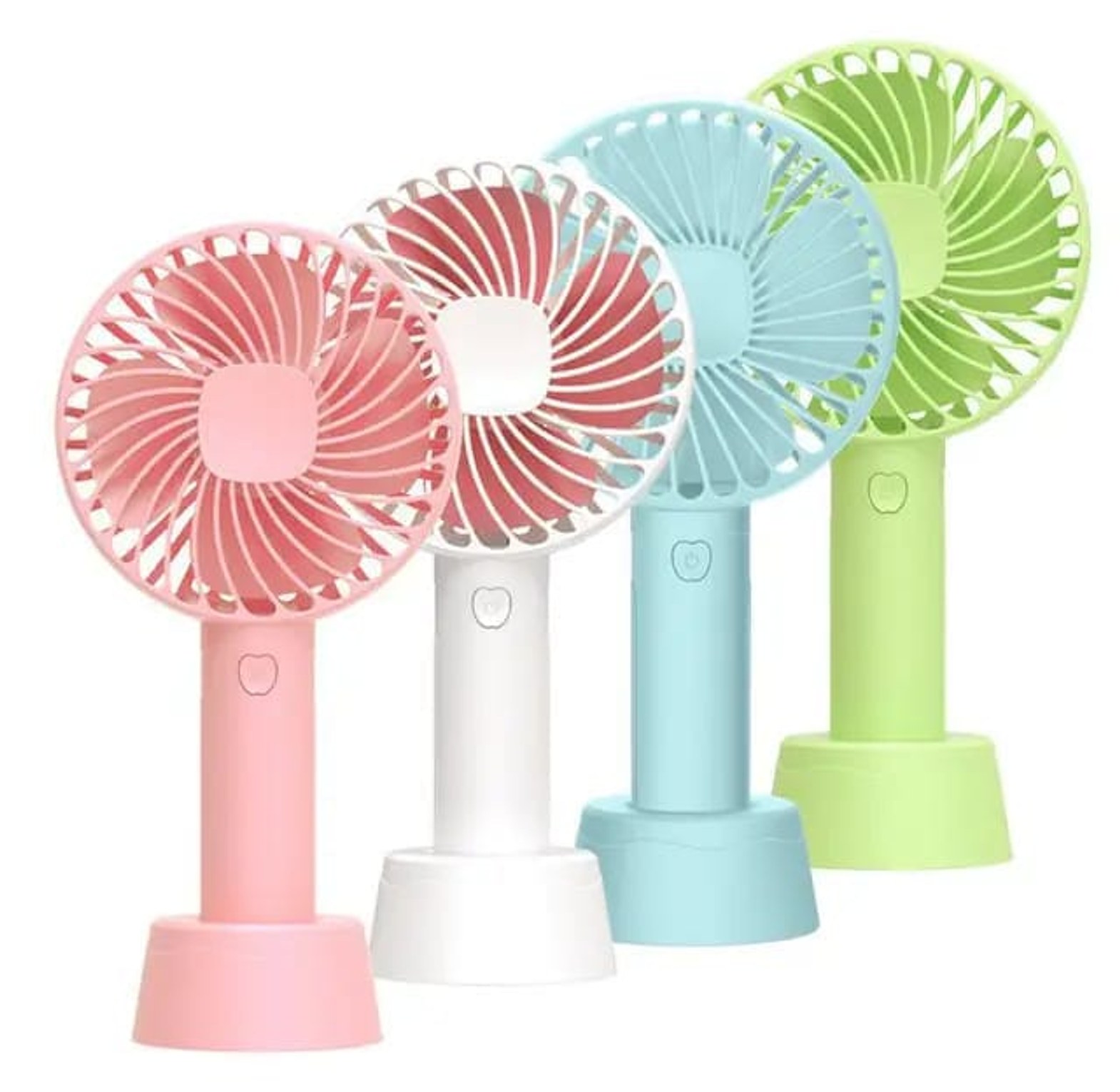 Rechargeable Portable Mini Handheld Fan with Desk Stand - 3 Speed image