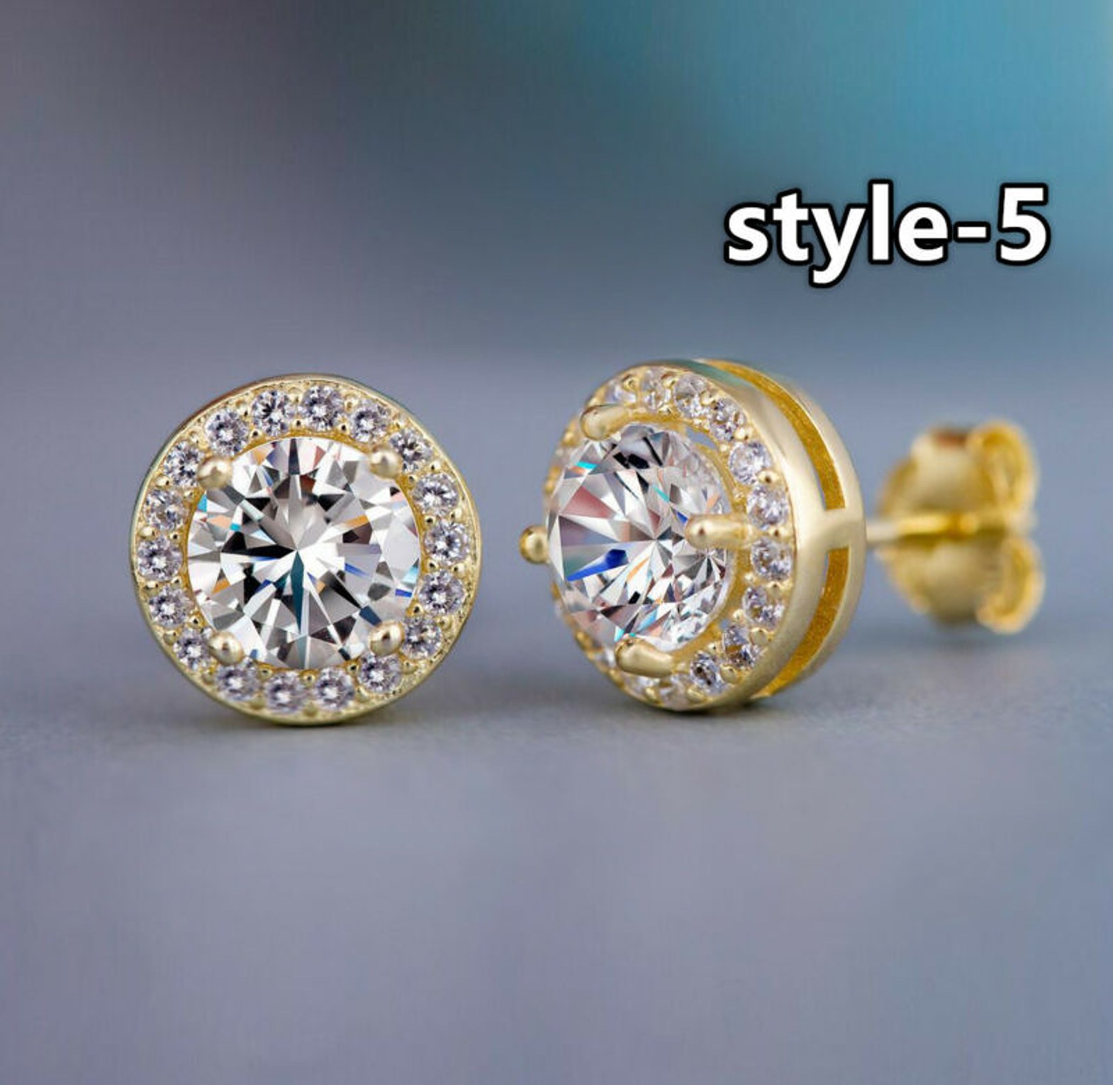 Cubic Zirconia Round & Square Studs image