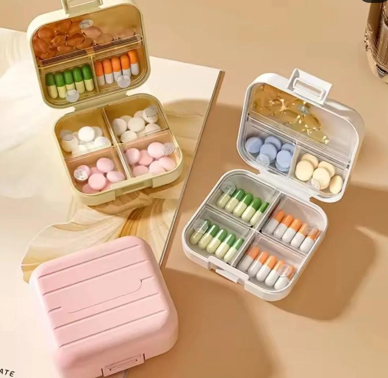 7-Grid Portable Pill Box image