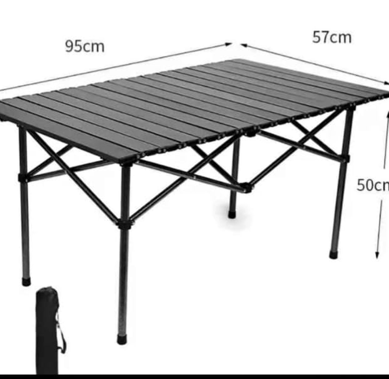 Camping Table. Ultralight Portable Aluminum Folding Table Holder Camping Outdoor Garden New image