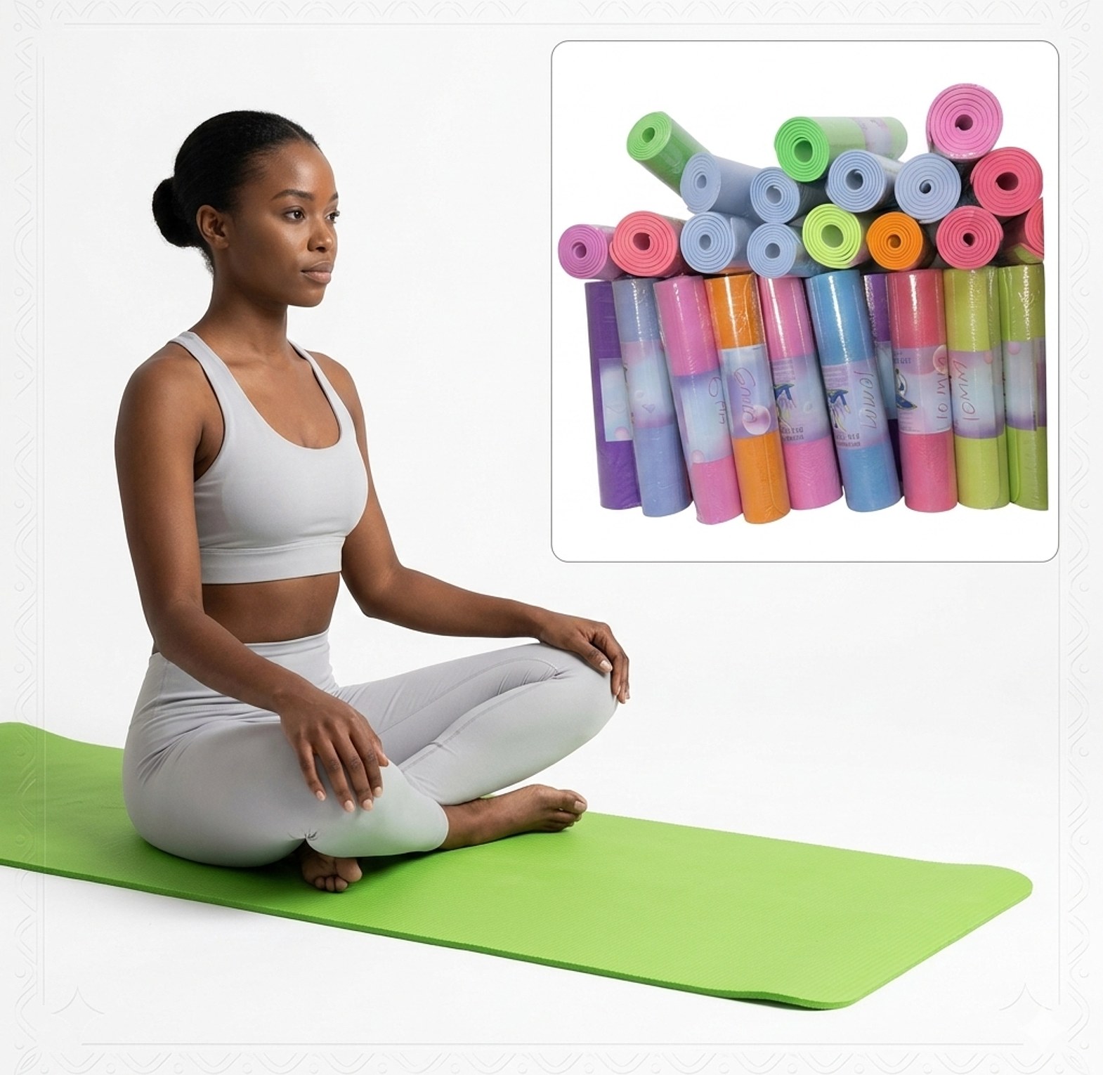EVA Yoga Mat, Non-Slip Fitness & Exercise Mat for Home Gym Workout image