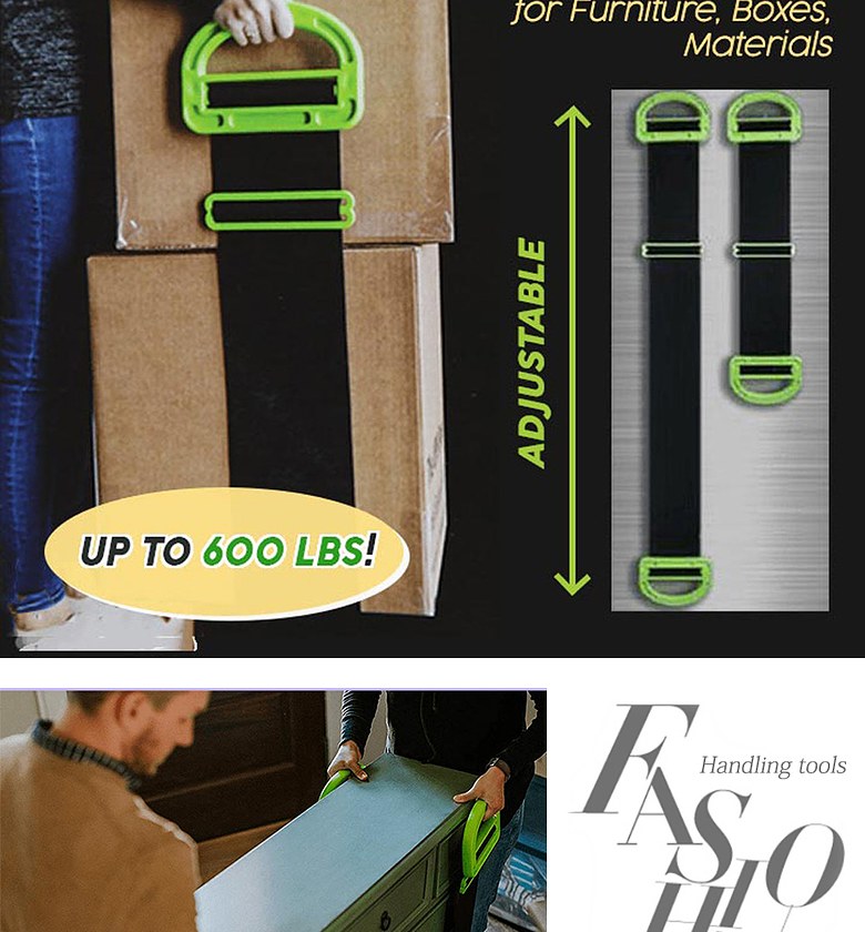 Heavy Objects Moving And Lifting Strap image