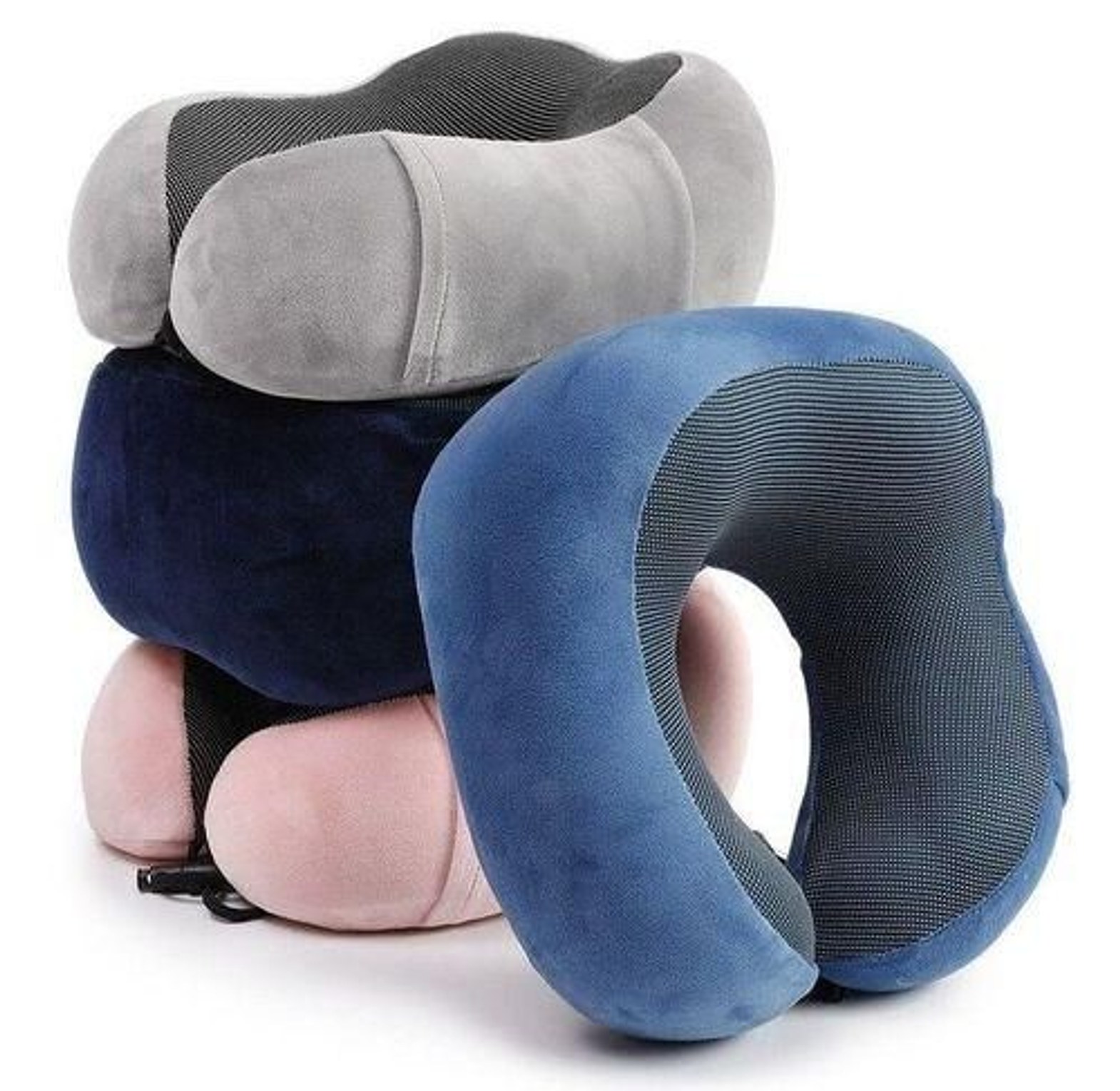 Ergonomic Memory Foam Travel Neck Pillow - Orthopedic Support Cushion for Car, Flight, and Office image