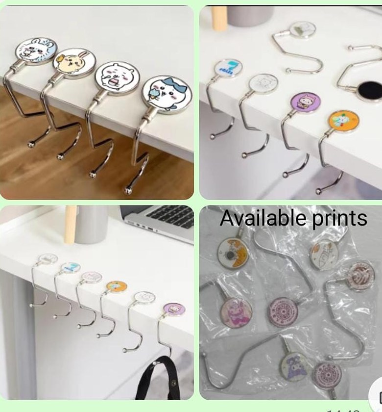 Crystal Bag Holder, Folding Table Hook image