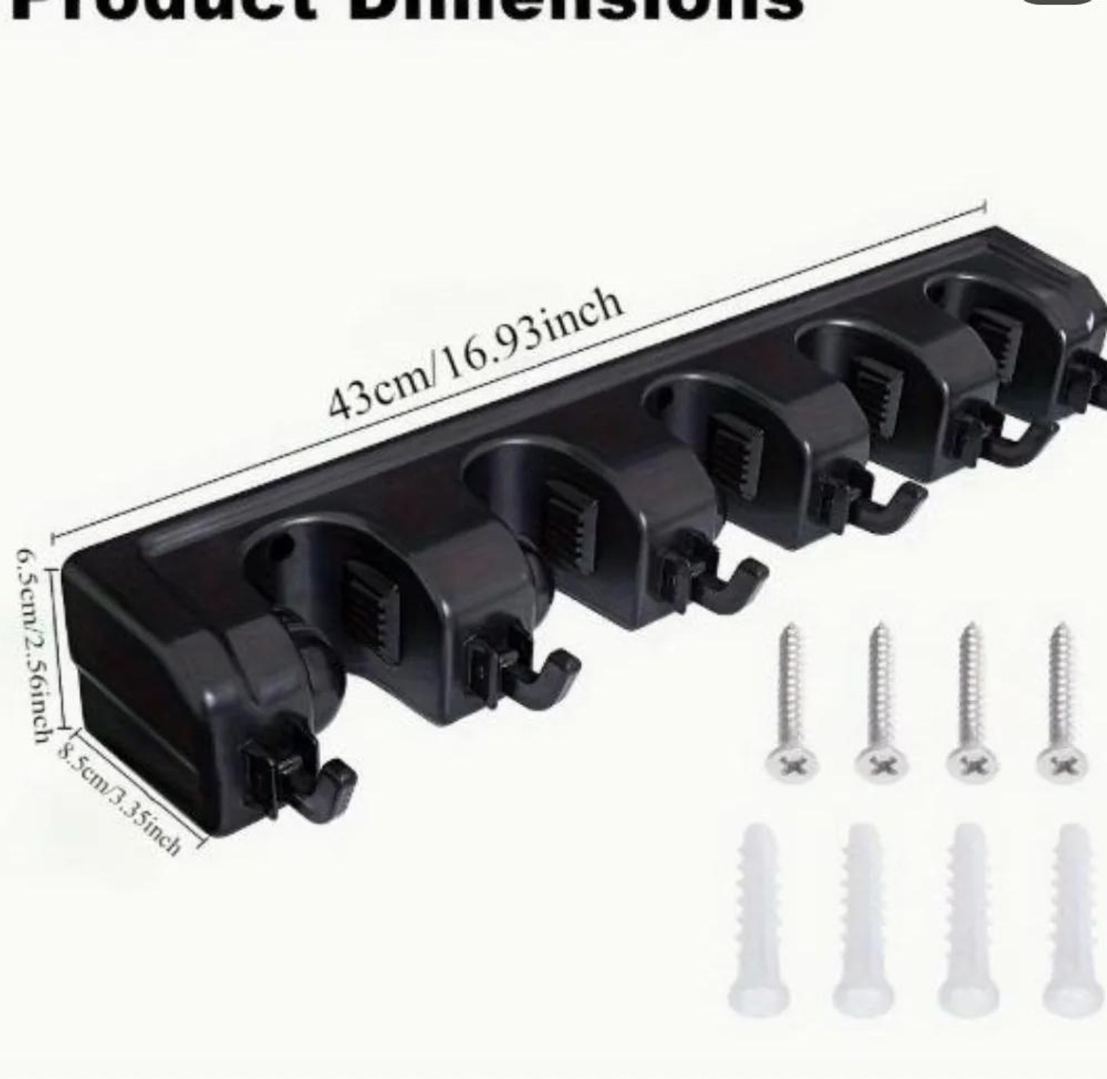 Wall Mounted broom holder image