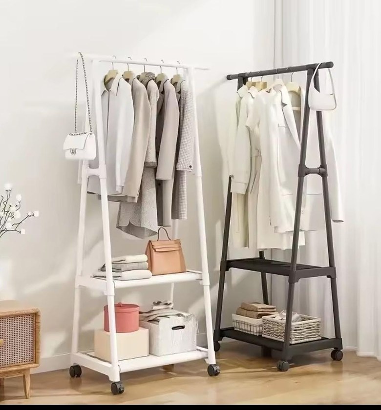 Indoor triangular coat rack image