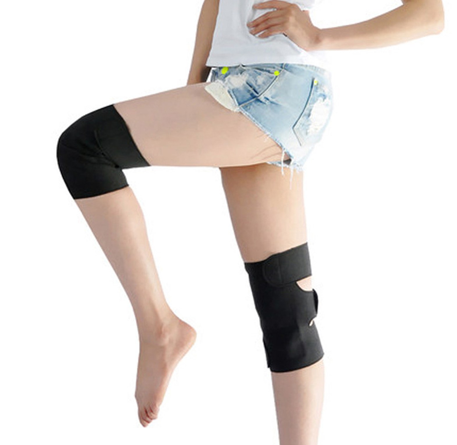 Adjustable Patella Knee Support Brace with Compression Straps for Gym Fitness and Joint Pain Relief image