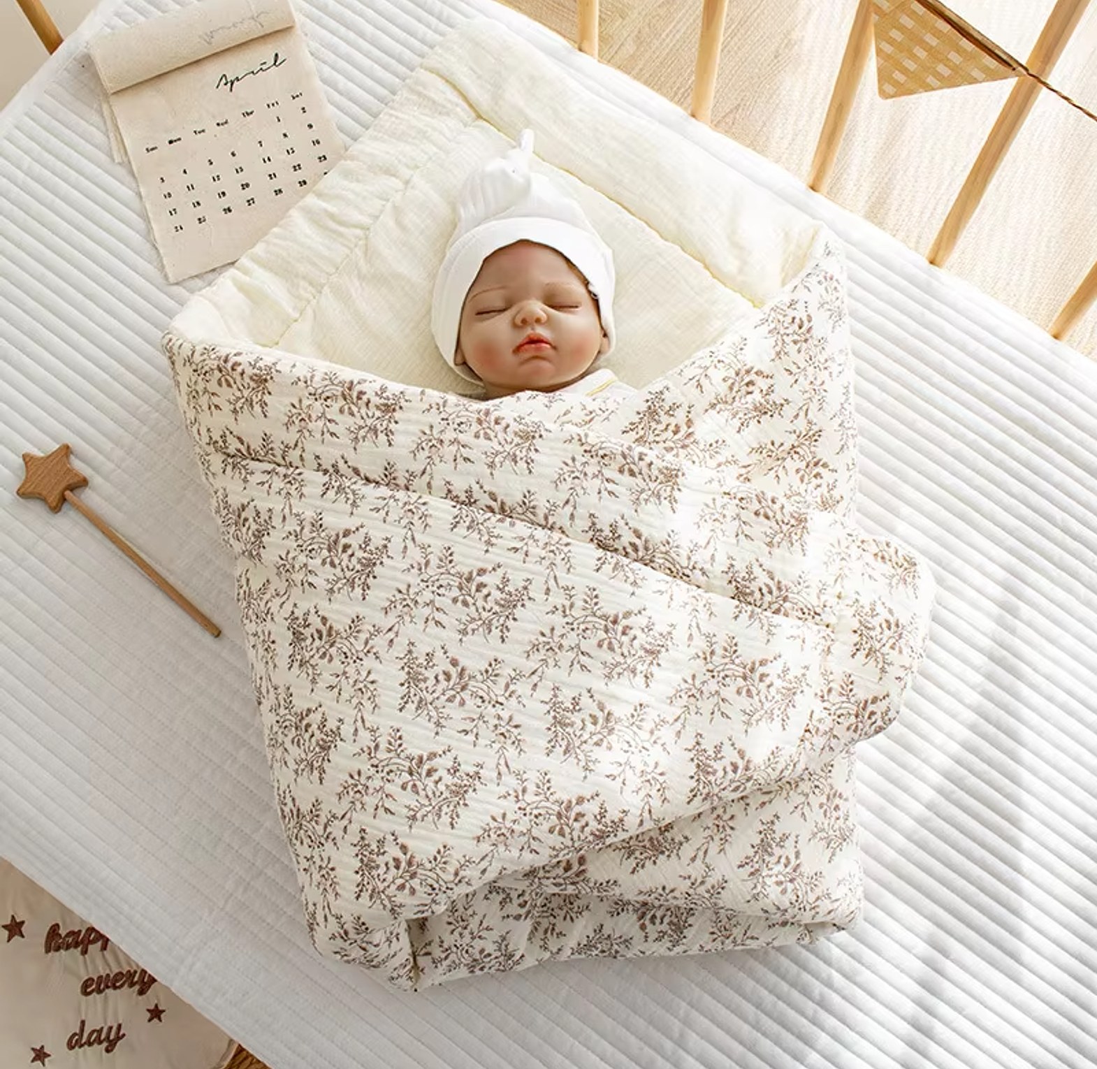 CloudSoft™ Quilted Muslin Blanket image