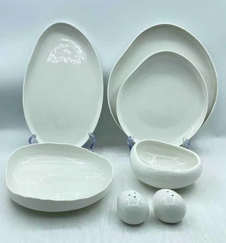 Dinner Set Elegant  European Double Glaze Porcelain Dinner 27pcs set image