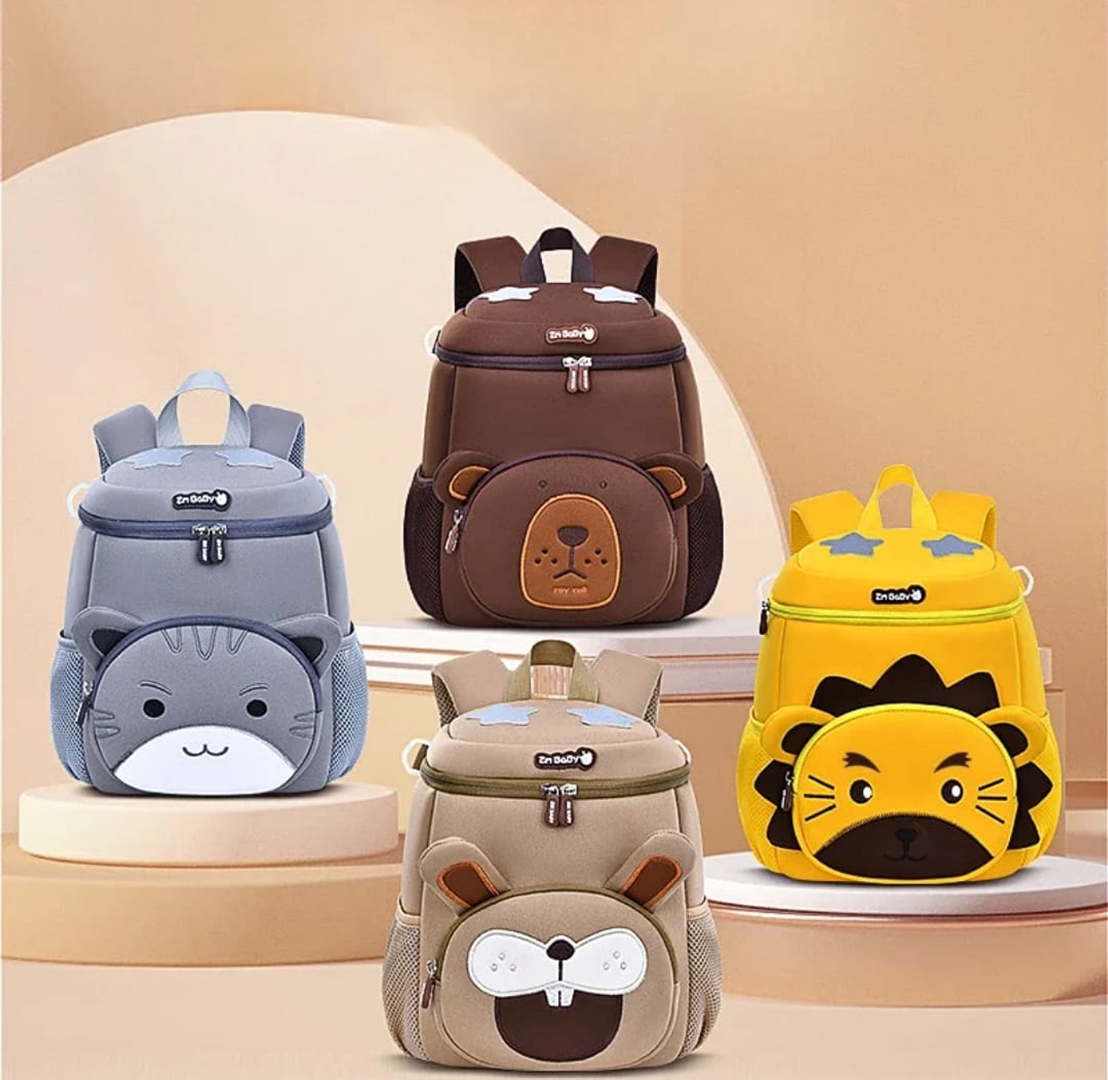 Cartoon Kids Waterproof Mini Backpack image