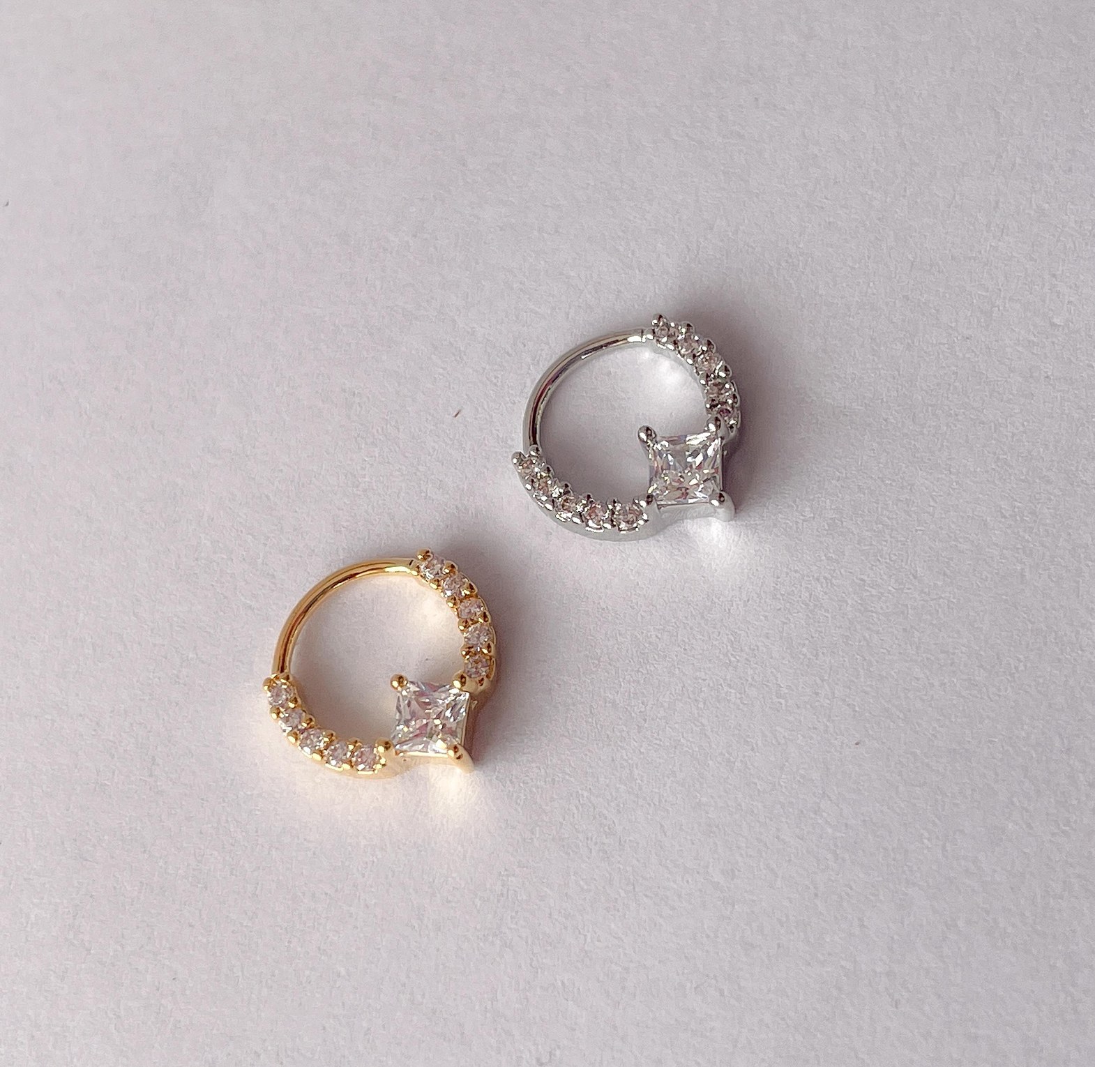 Radiant Princess Cut Septum/Nose Ring image