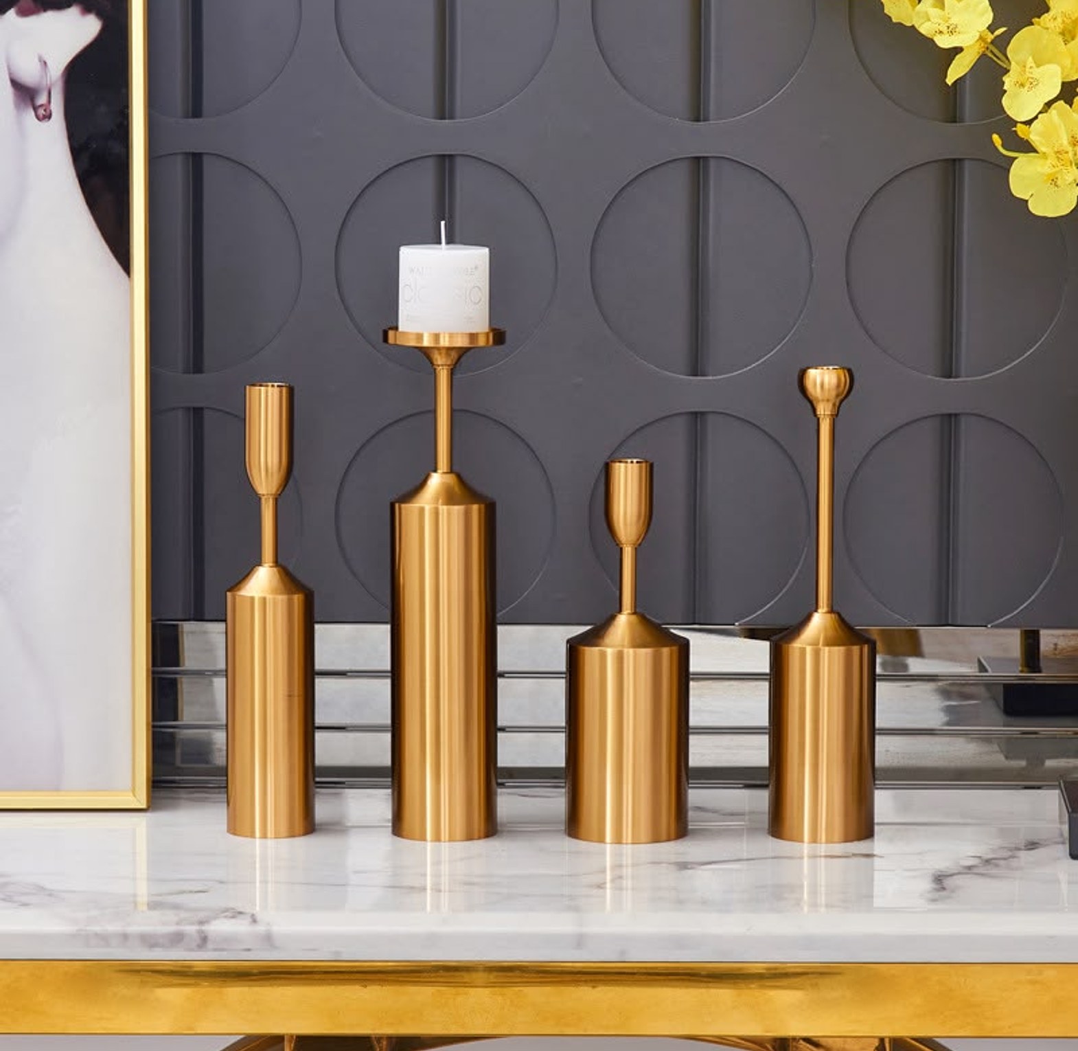 Luxury Gold Candle Holders image