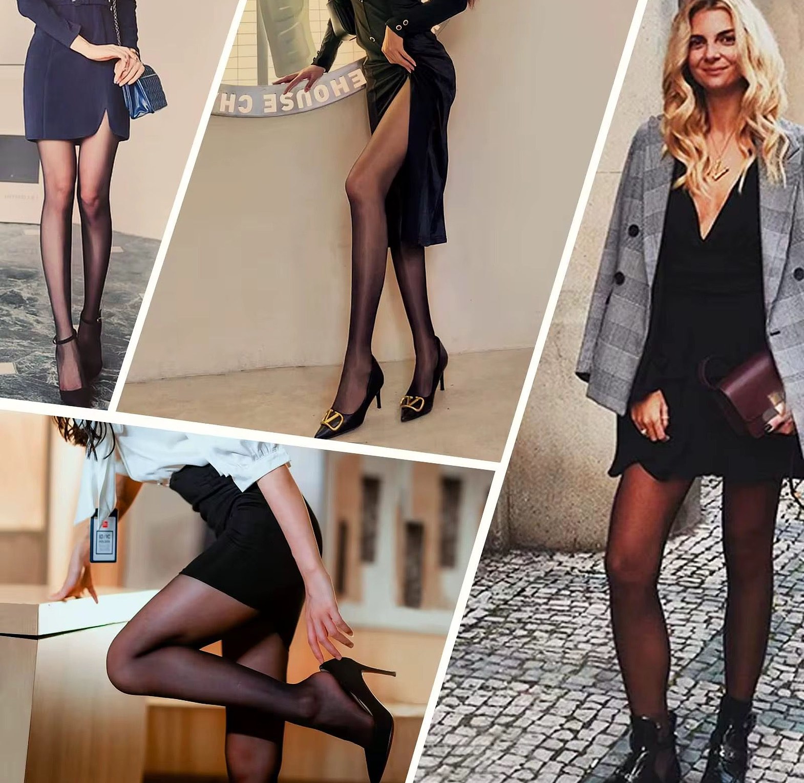 B100-5 Pantyhose Sheer Stockings image
