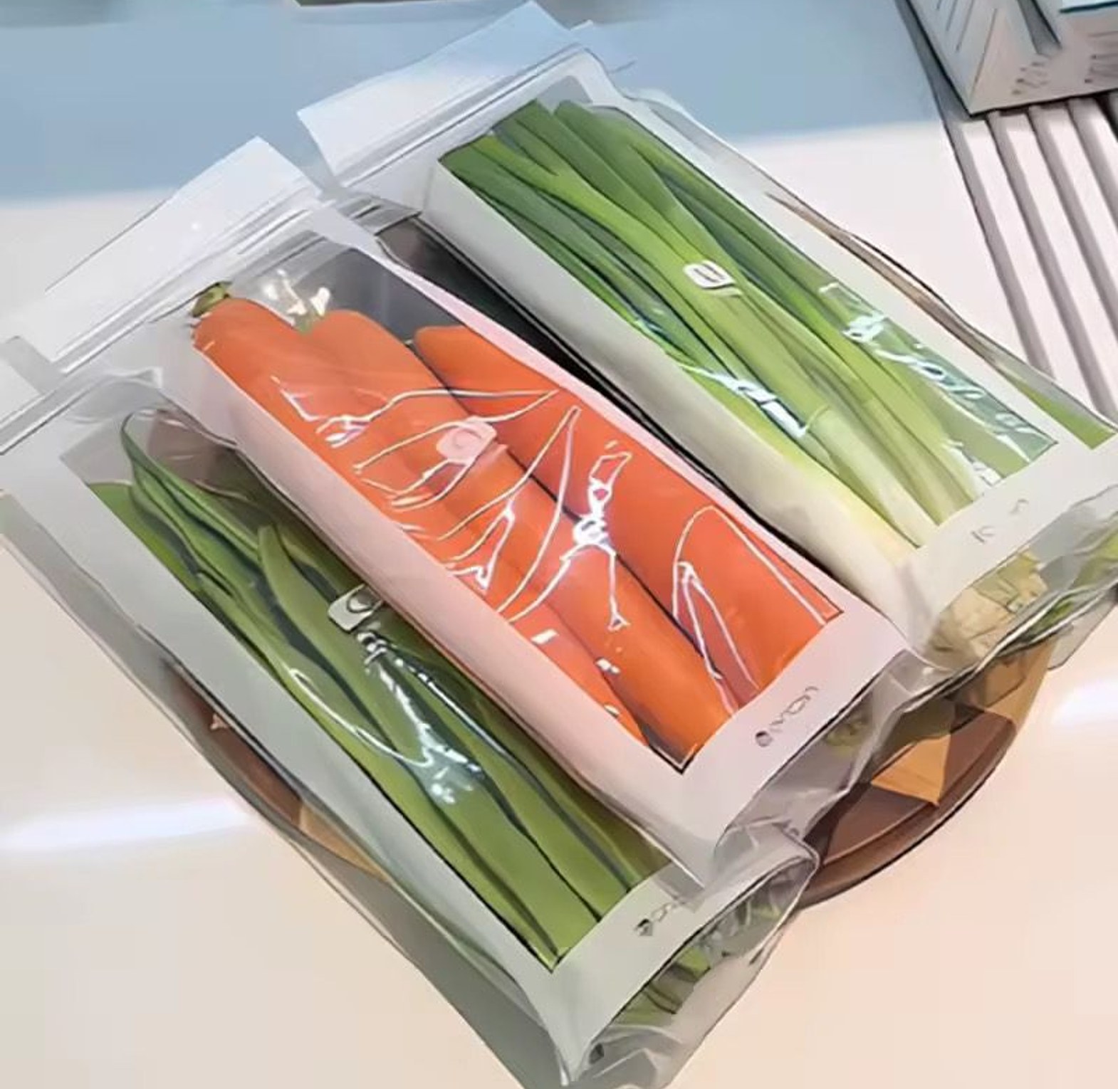 5-piece BPA-free food storage bag set image