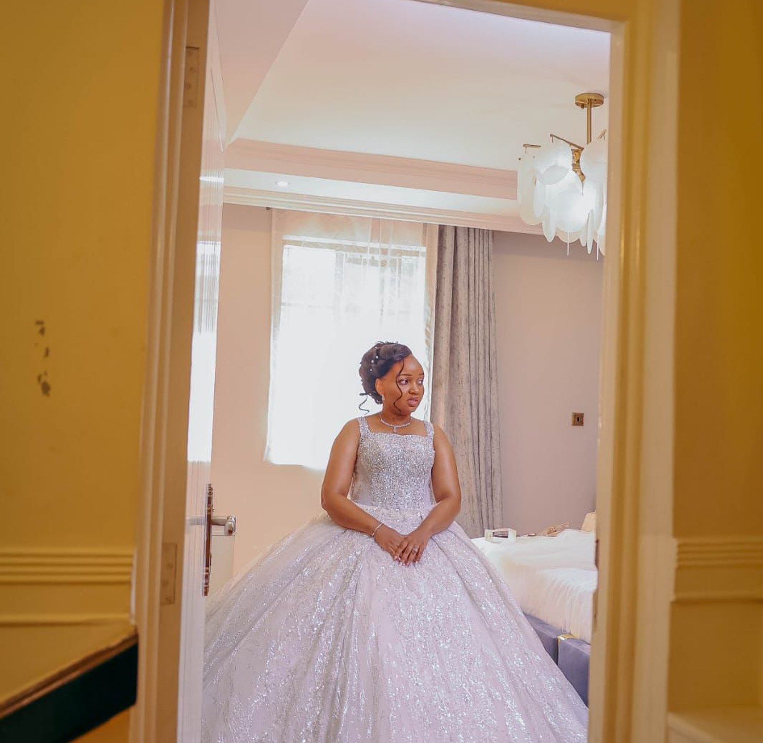 Starlight Grandeur Wedding Gown - FOR HIRE image