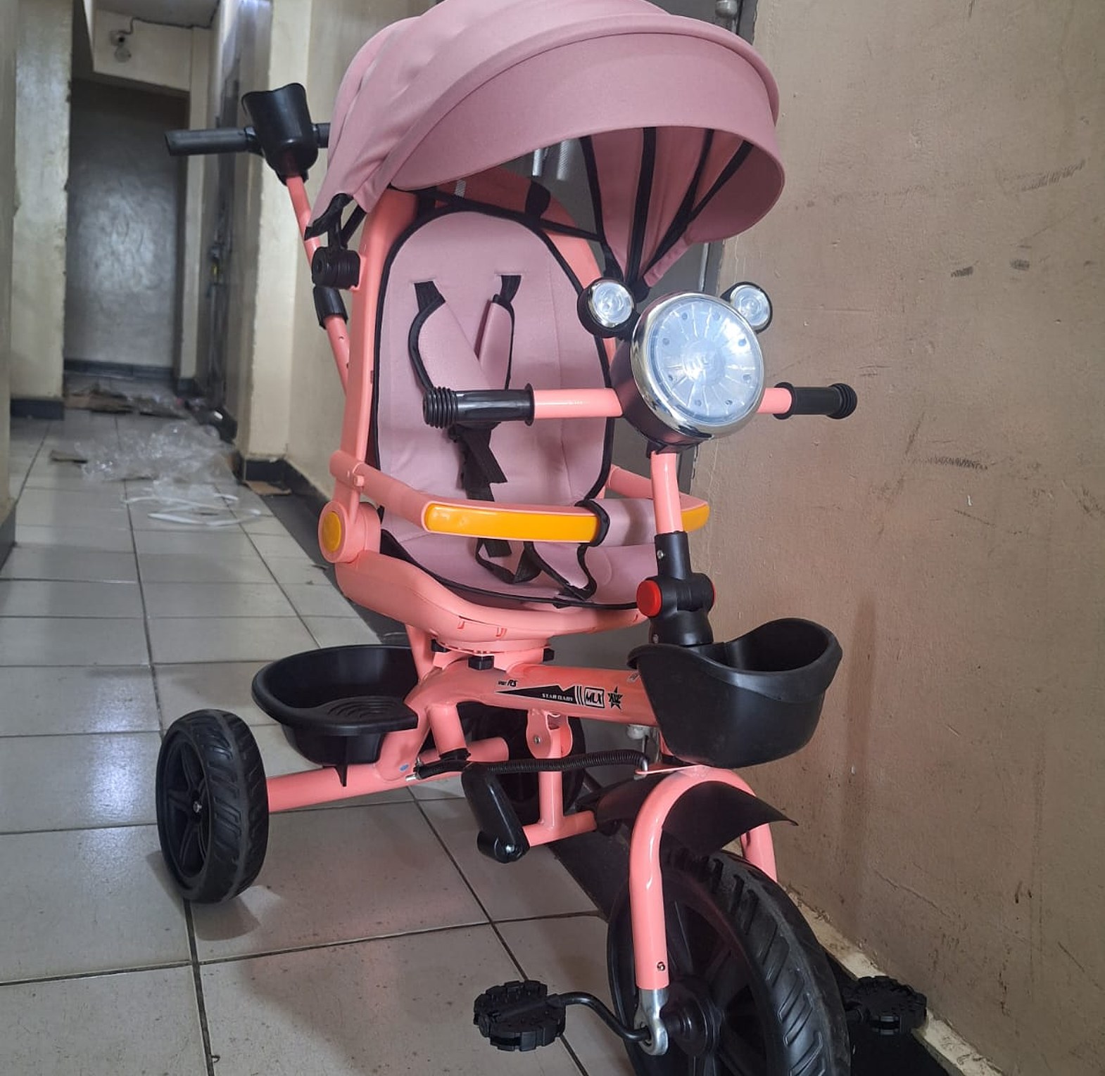 Stroller. 4in1 Baby Stroller Bike Rubber Tire Stroller rotatable Stroller Baby image