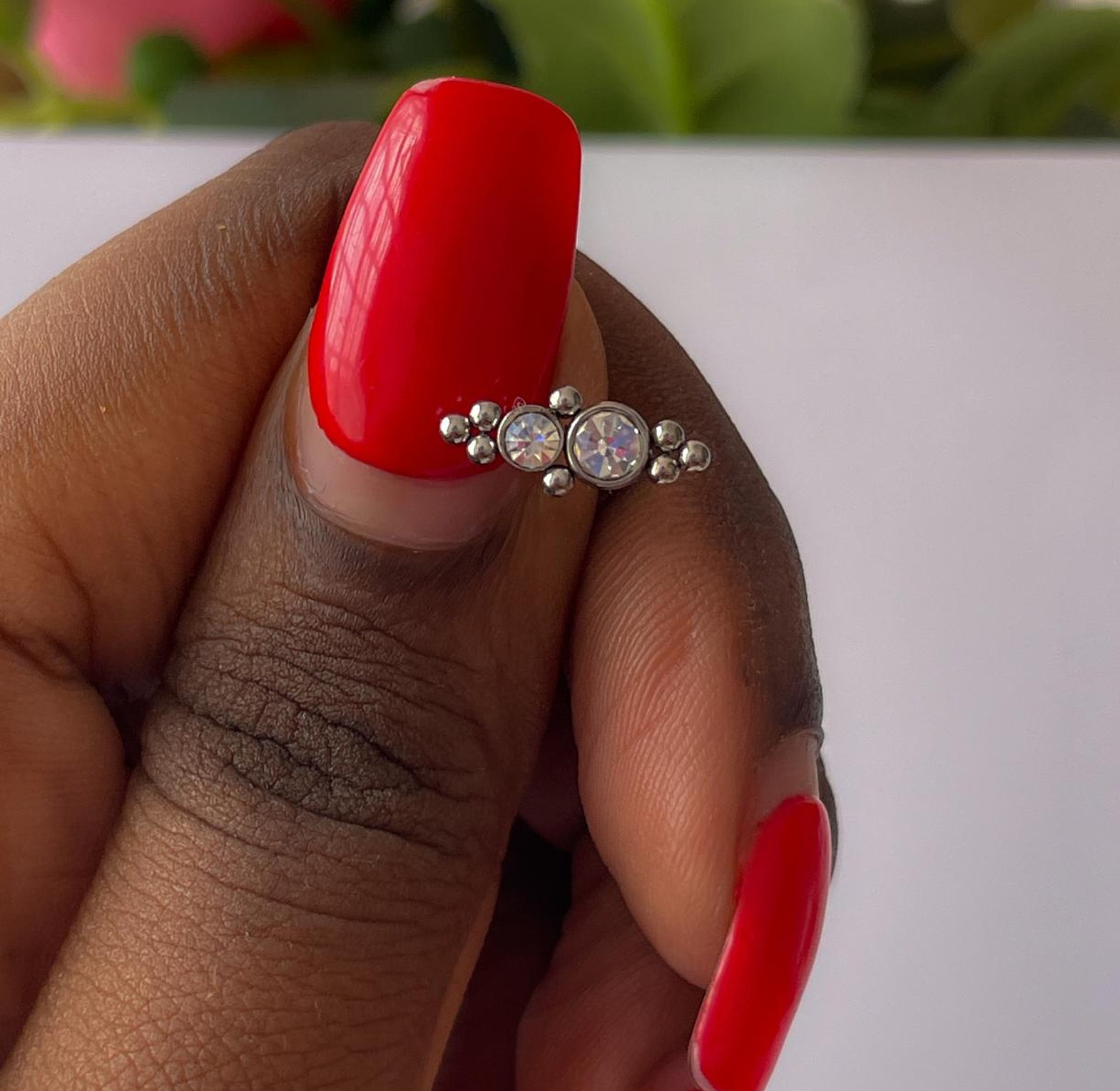 Dazzling Duo Gem Flat Back Stud  image