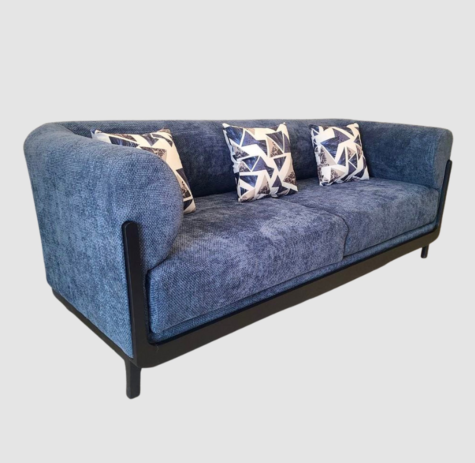 Modern Blue Loveseat image