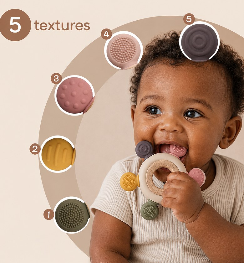 Orbit Wooden Sensory Teether image