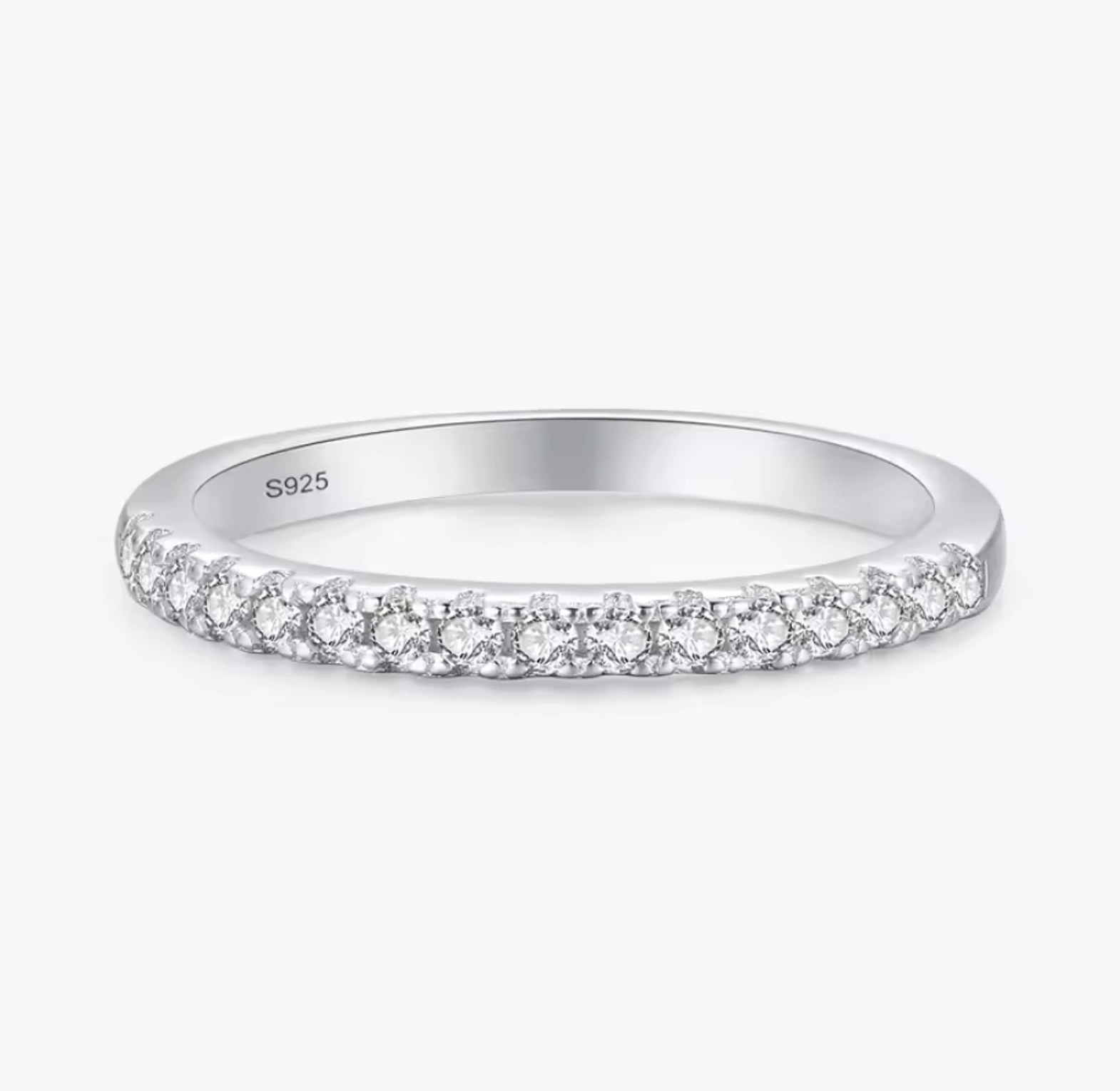 Cubic Zirconia Ladies/women wedding band/ring  image