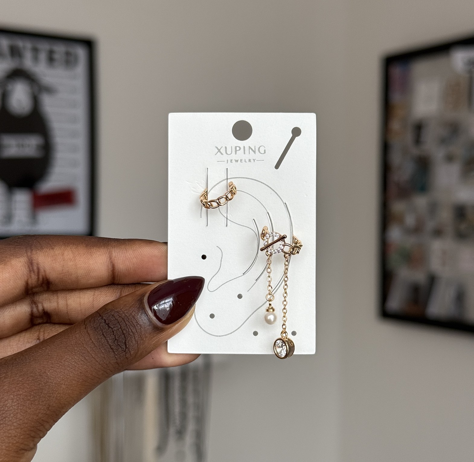 Orbit Tassel Duo Ear cuff image