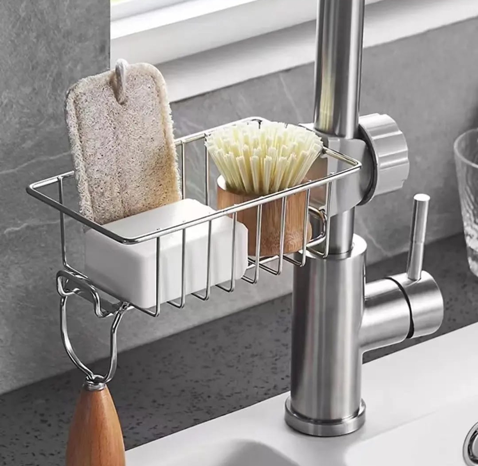 Kitchen Stainless Steel Sink Drain Rack image