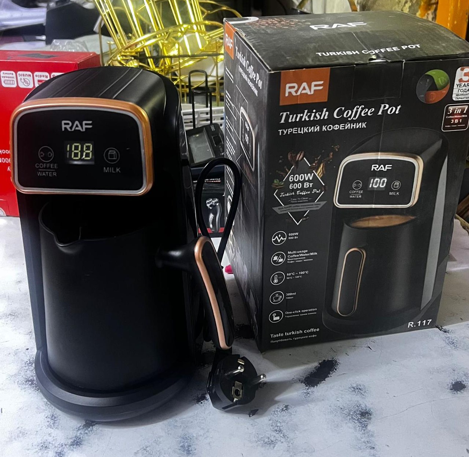 RAF Electric automatic Turkish Coffee Maker/pot for for Delicious Cup of Turkish & Greek Coffee image